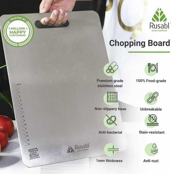 Stainless Steel Chopping Board for Kitchen