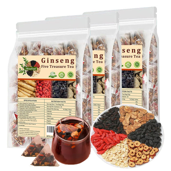 Ginseng Five Treasure Tea | شاي الجينسنغ بالكنوز الخمسة