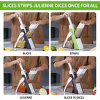 ✨ SafeSlice™ 4-in-1 Vegetable Cutter | سيف سلايس™ قطّاعة خضار 4 في 1